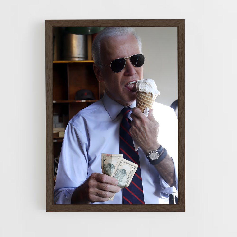 ap-joe biden-2 cadre Bois foncé