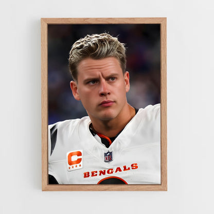 ap-joe burrow-1 cadre Bois clair