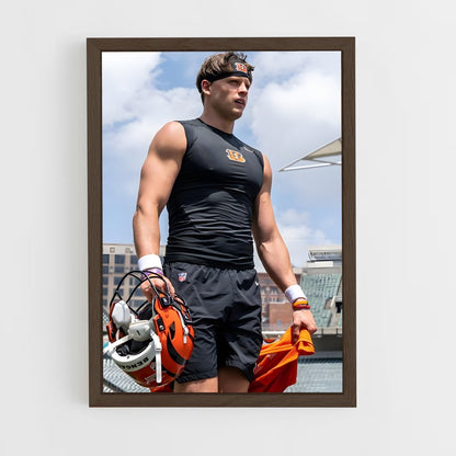 ap-joe burrow-6 cadre Bois foncé