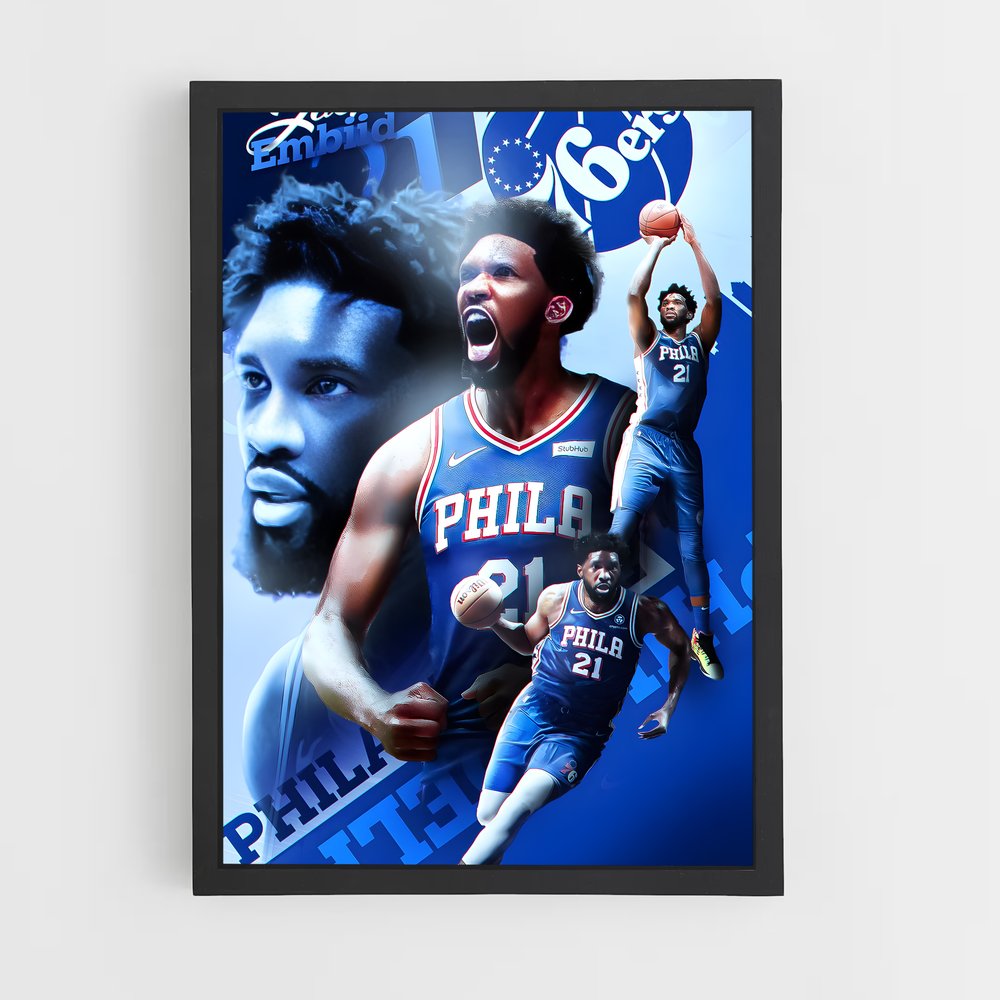 ap-joel embiid-6 cadre Noir