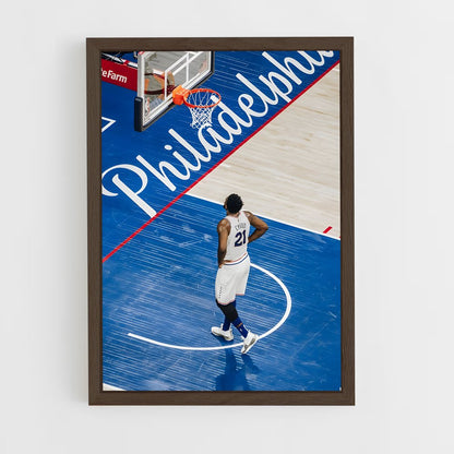 ap-joel embiid-7 cadre Bois foncé
