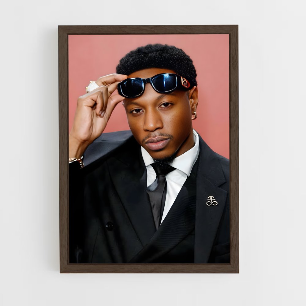 ap-joey bada$$-4 cadre Bois foncé