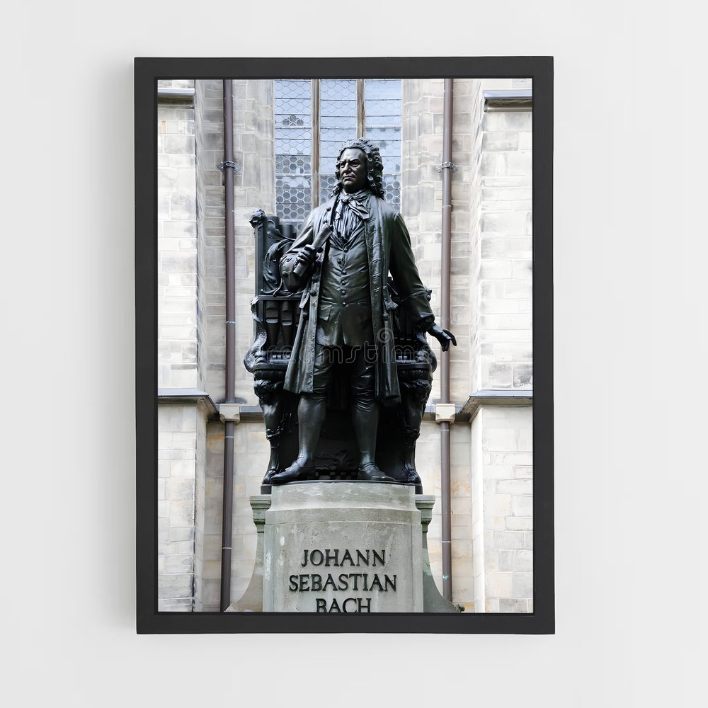 ap-johann sebastian bach-4 cadre Noir