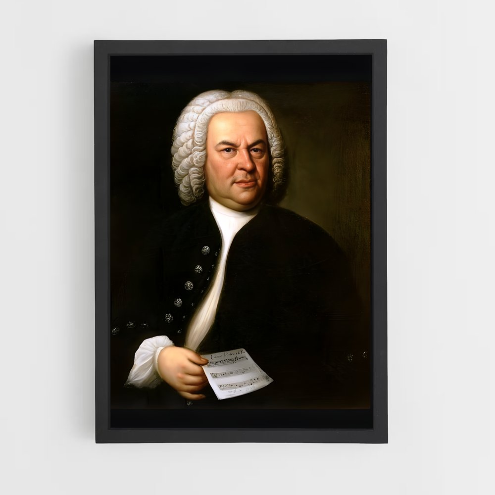 ap-johann sebastian bach-5 cadre Noir