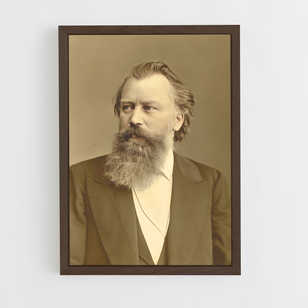 ap-johannes brahms-2 cadre Bois foncé