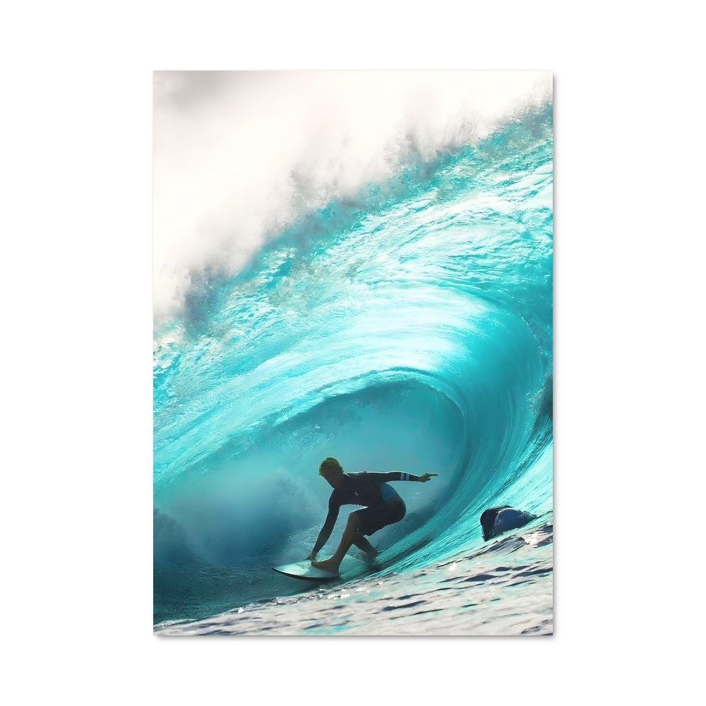 Poster Surfing The Waves