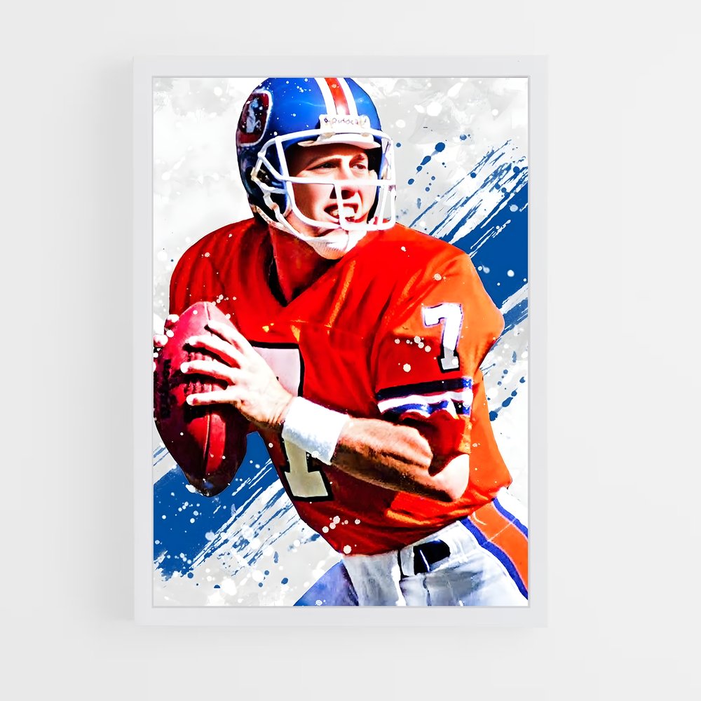 ap-john elway-1 cadre Blanc
