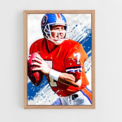 ap-john elway-1 cadre Bois clair