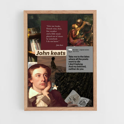 ap-john keats-6 cadre Bois clair