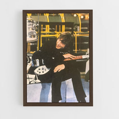 ap-john lennon-5 cadre Bois foncé
