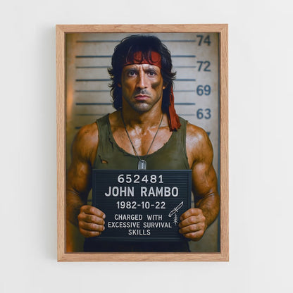 ap-john rambo-1 cadre Bois clair