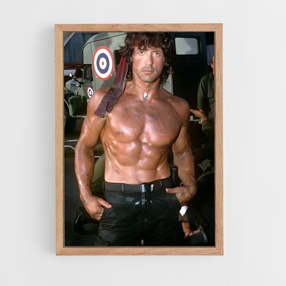 ap-john rambo-4 cadre Bois clair