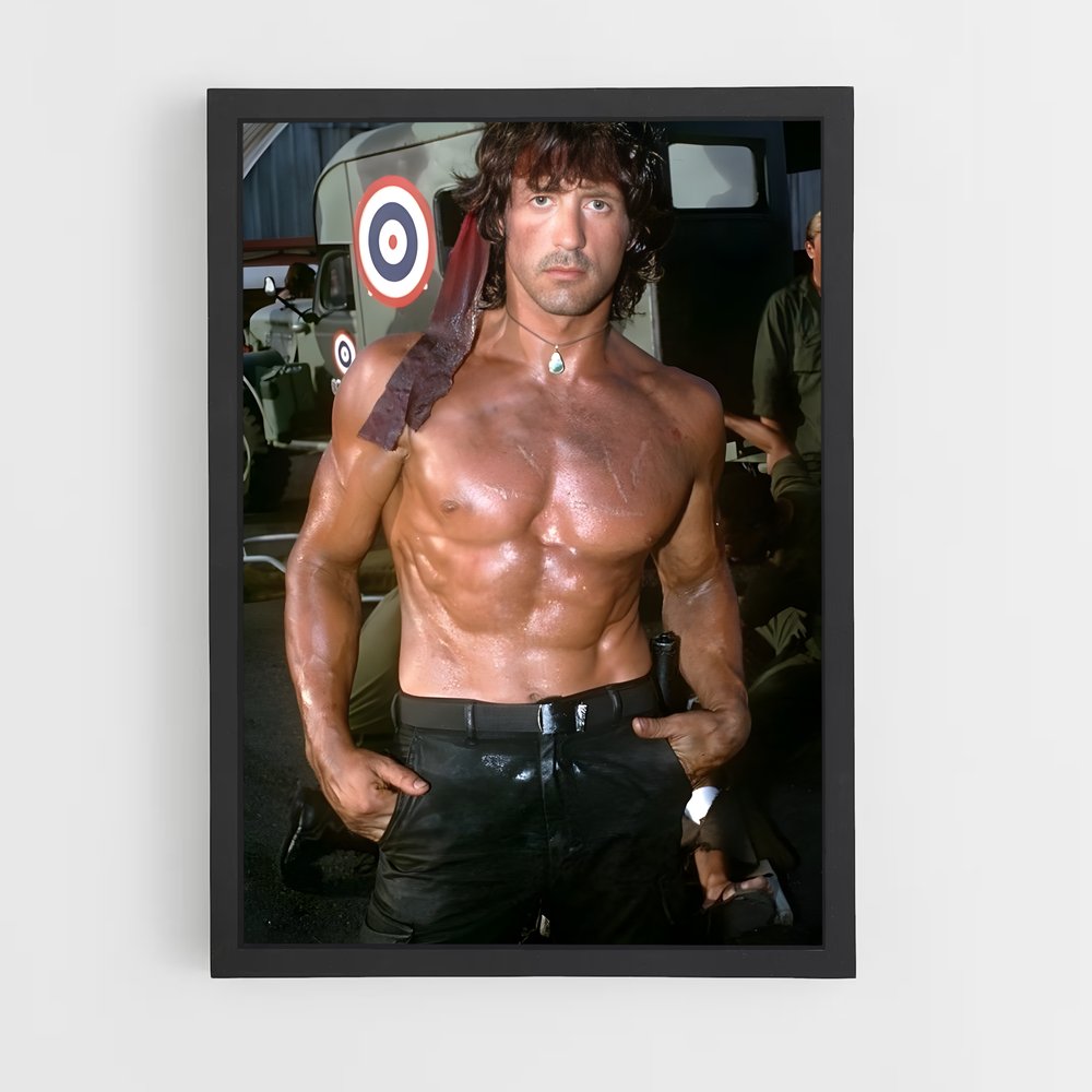 ap-john rambo-4 cadre Noir