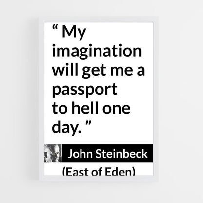 ap-john steinbeck-5 cadre Blanc