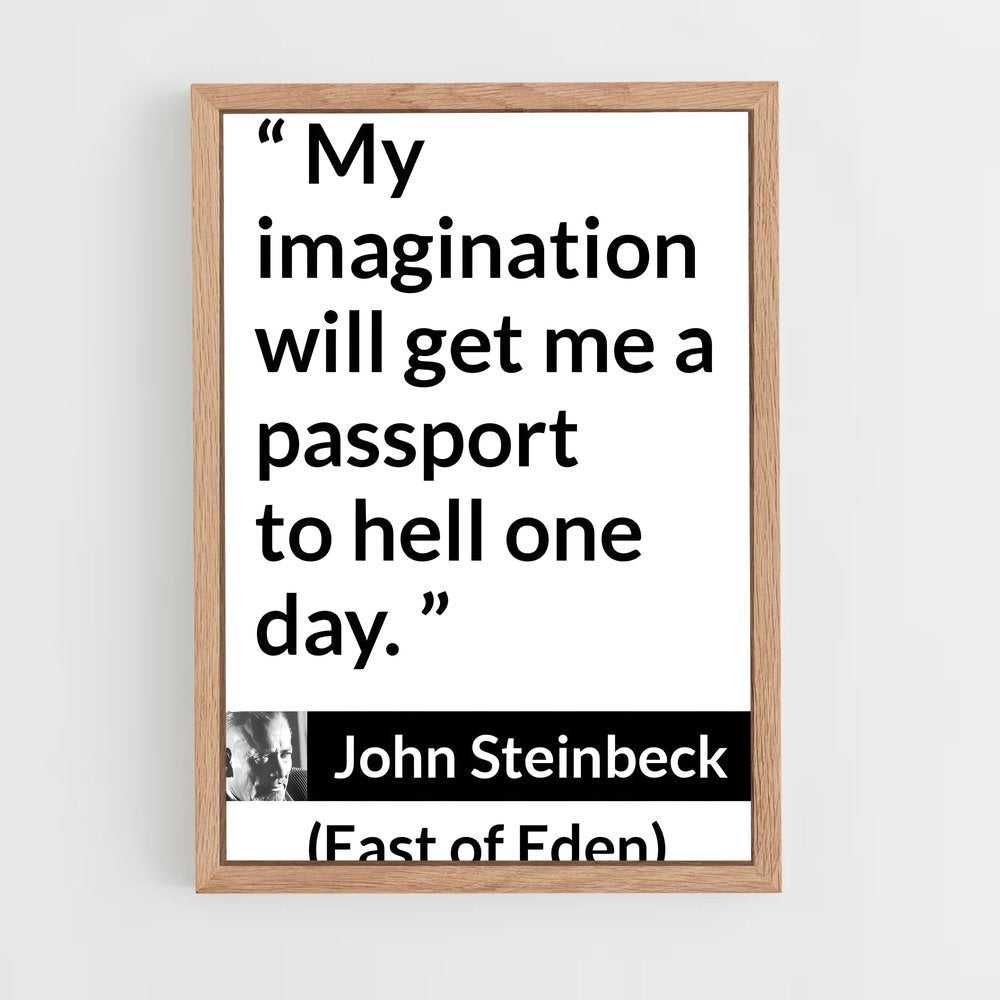 ap-john steinbeck-5 cadre Bois clair
