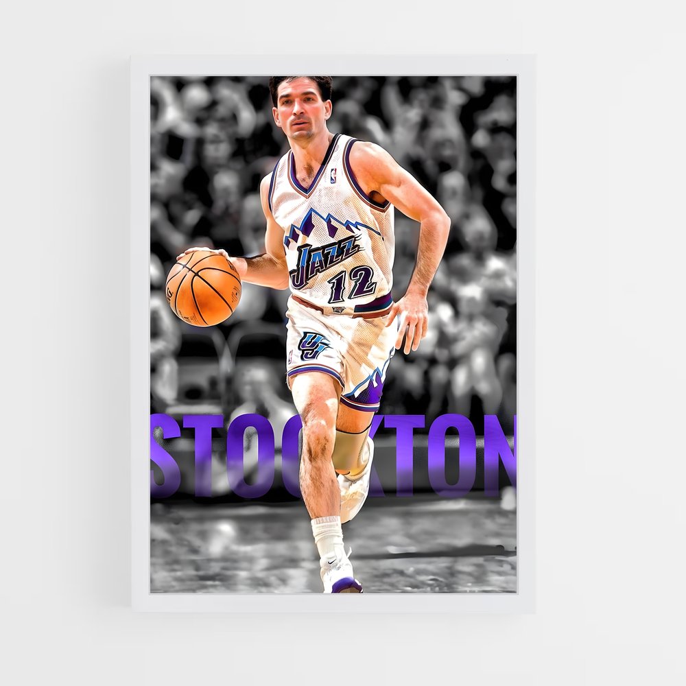 ap-john stockton-11 cadre Blanc