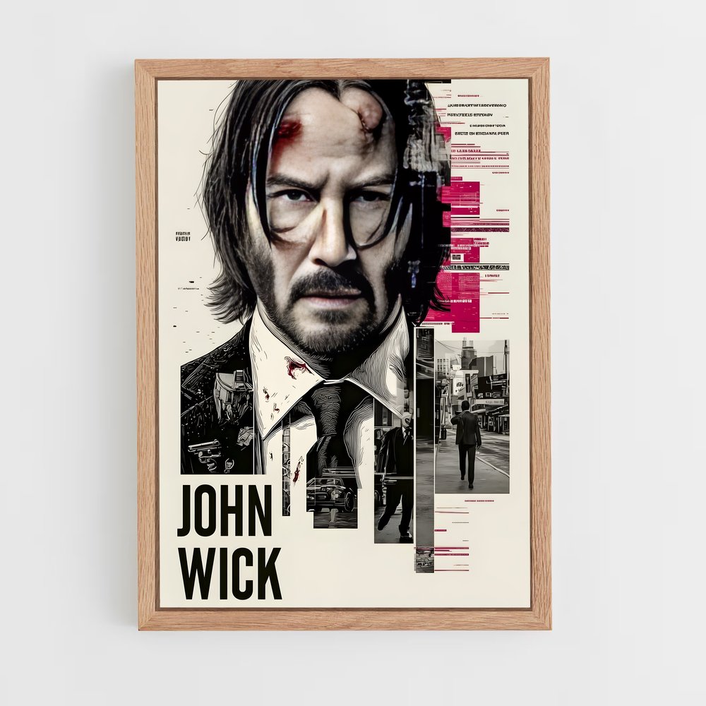 ap-john wick-11 cadre Bois clair