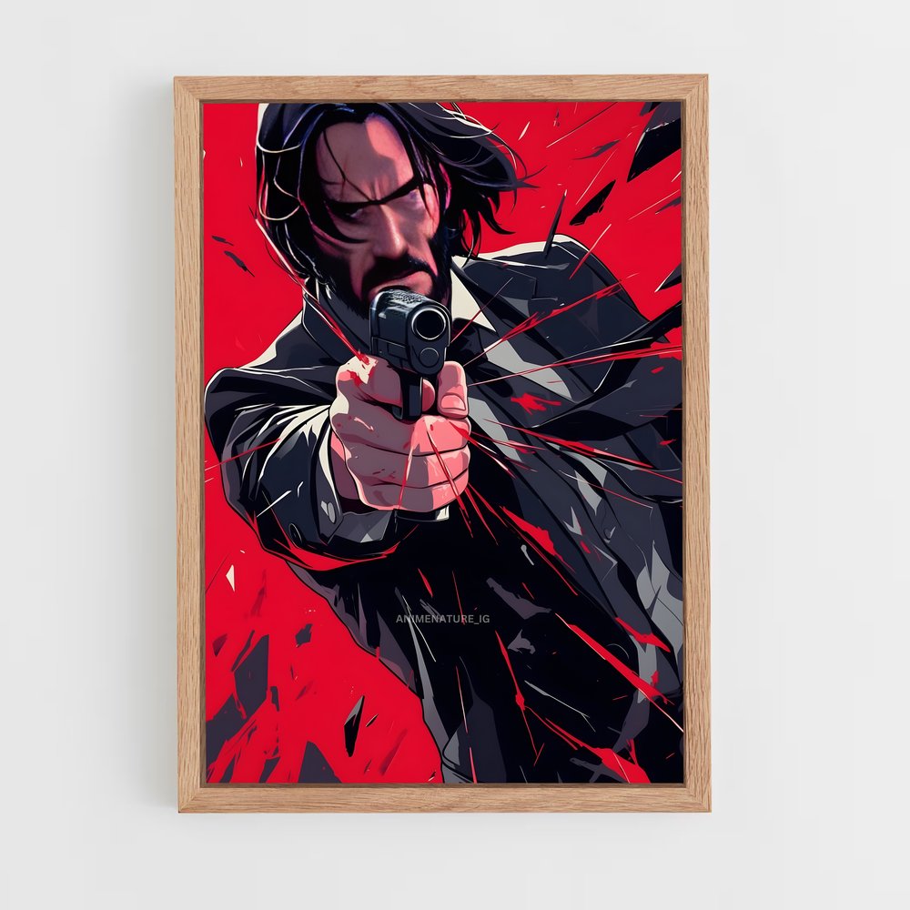 ap-john wick-3 cadre Bois clair