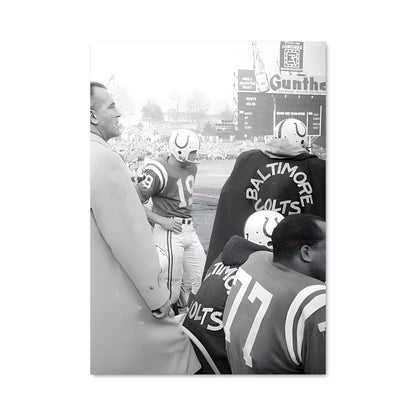 Poster Huddle avec Unitas