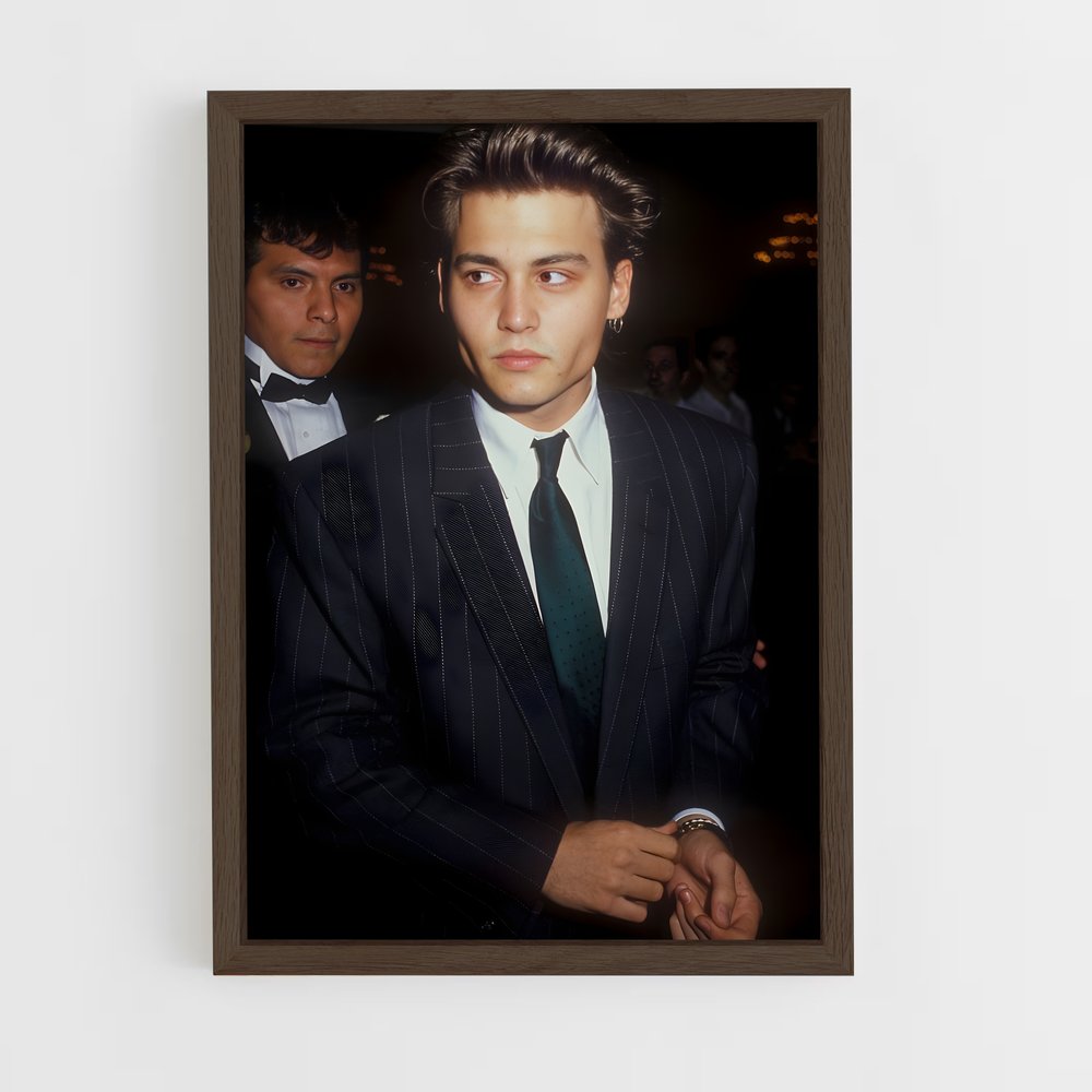 ap-johnny depp-1 cadre Bois foncé
