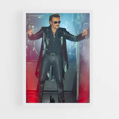ap-johnny hallyday-15 cadre Blanc