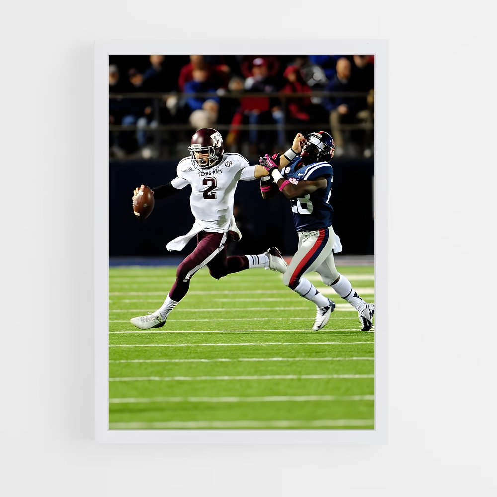 ap-johnny manziel-1 cadre Blanc