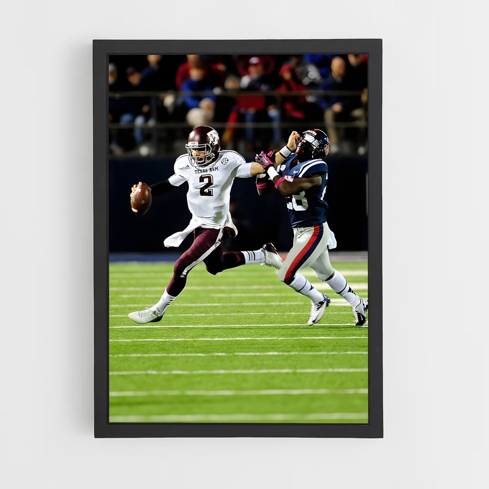 ap-johnny manziel-1 cadre Noir