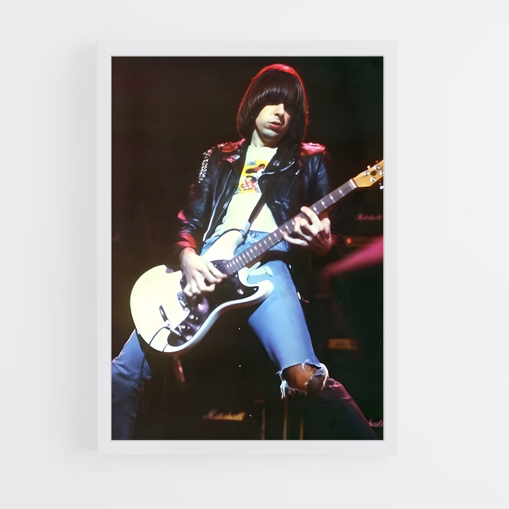ap-johnny ramone-5 cadre Blanc