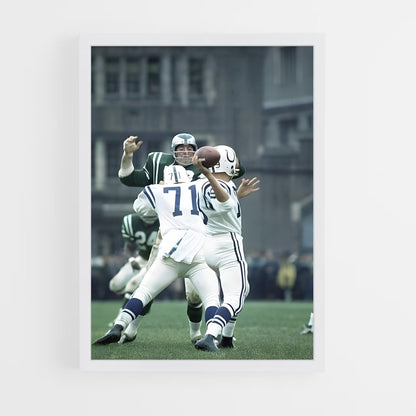 ap-johnny unitas-6 cadre Blanc