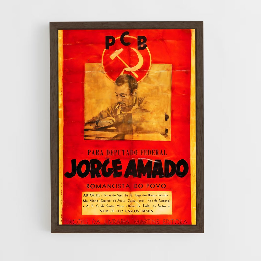 ap-jorge amado-2 cadre Bois foncé