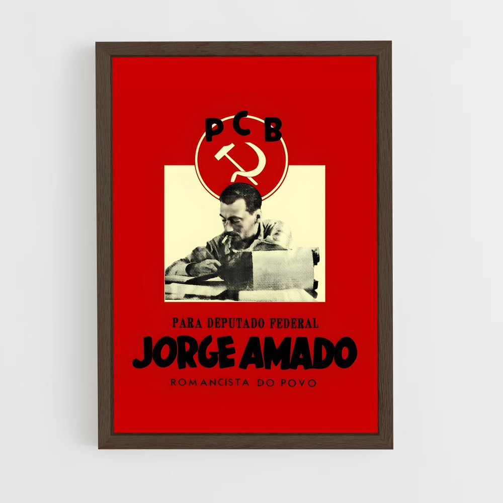 ap-jorge amado-9 cadre Bois foncé