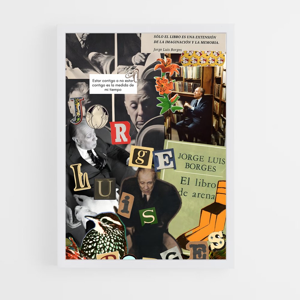 ap-jorge luis borges-9 cadre Blanc