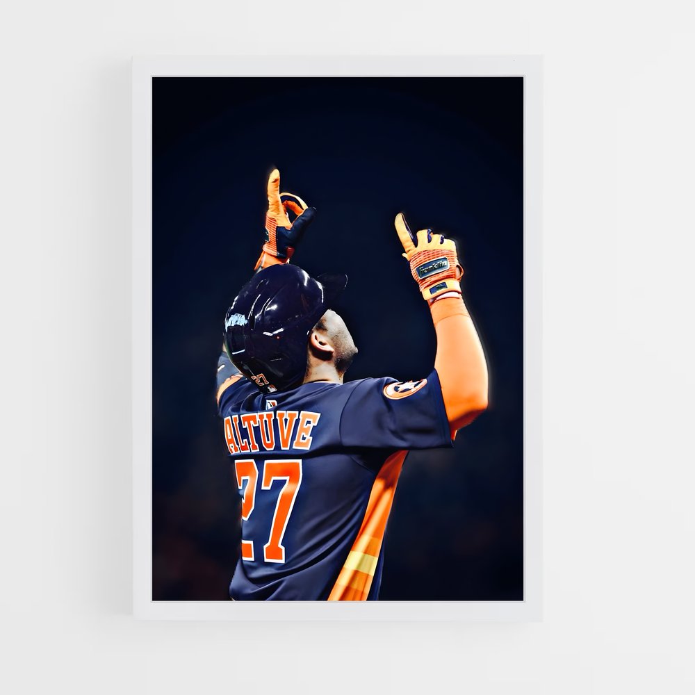 ap-jose altuve-3 cadre Blanc