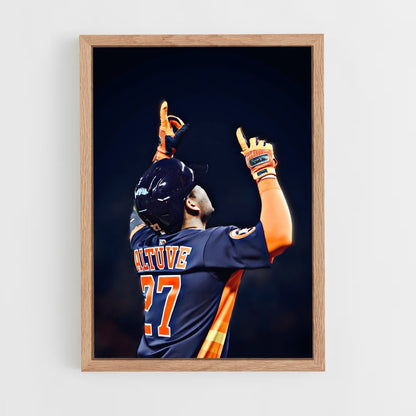 ap-jose altuve-3 cadre Bois clair