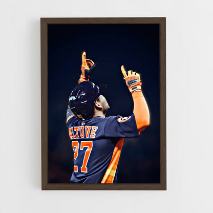 ap-jose altuve-3 cadre Bois foncé