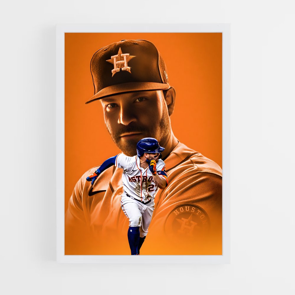ap-jose altuve-5 cadre Blanc