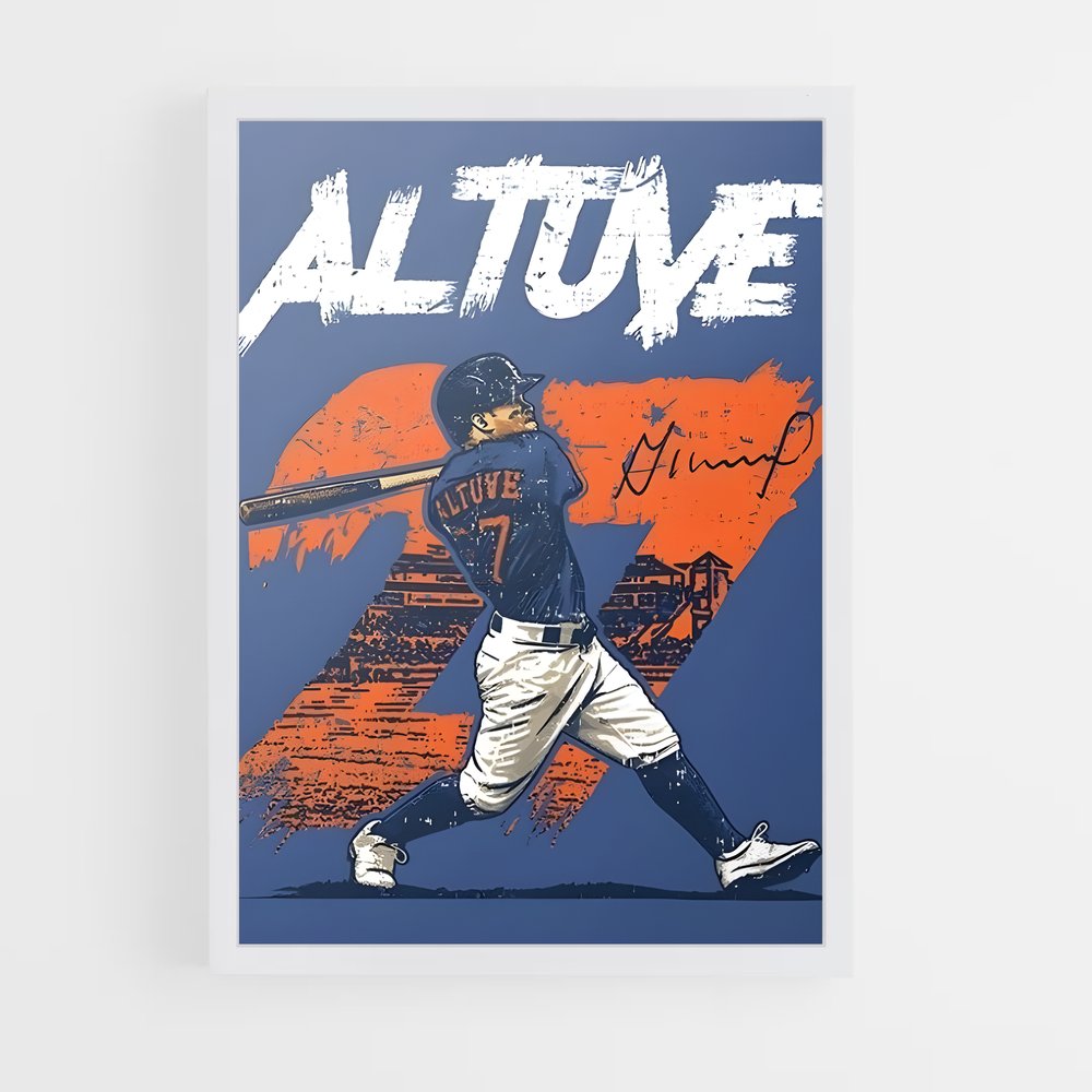 ap-jose altuve-8 cadre Blanc