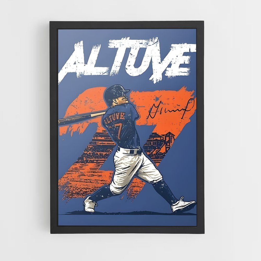 ap-jose altuve-8 cadre Noir