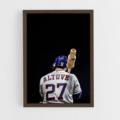 ap-jose altuve-9 cadre Bois foncé