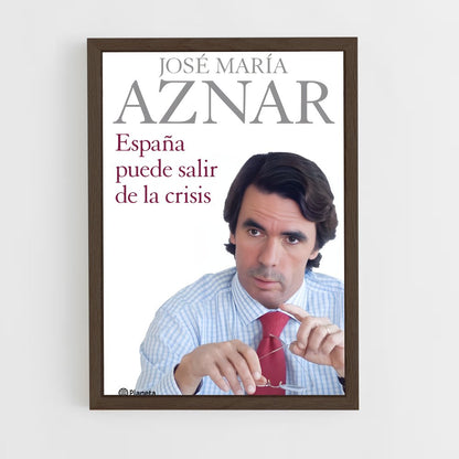 ap-jose maria aznar-1 cadre Bois foncé