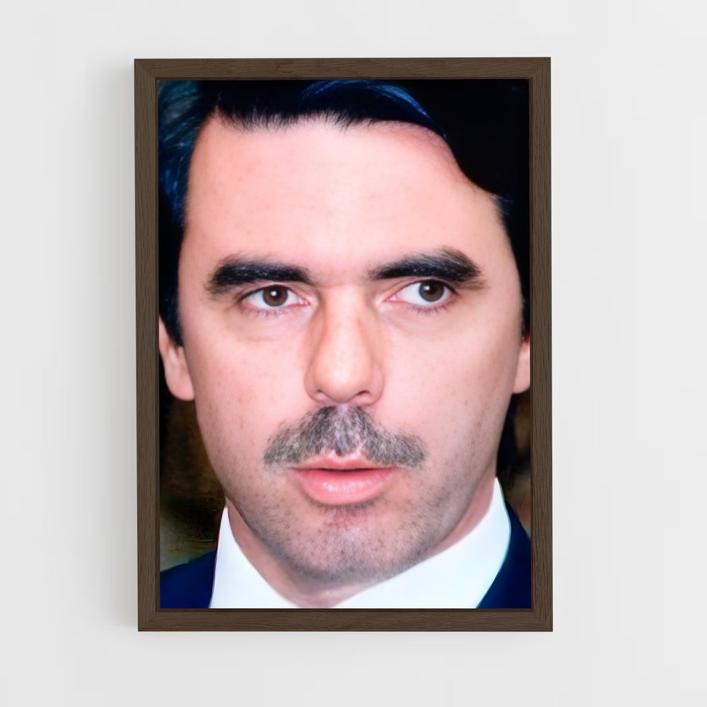 ap-jose maria aznar-2 cadre Bois foncé
