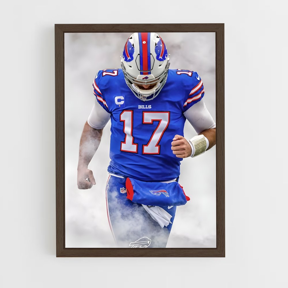 ap-josh allen-4 cadre Bois foncé