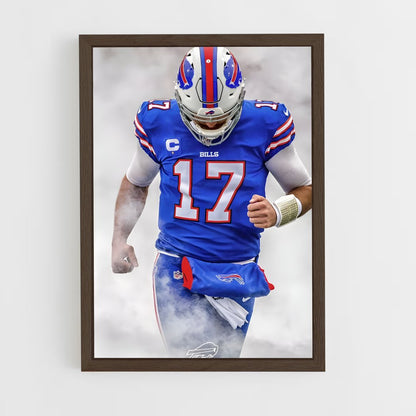ap-josh allen-4 cadre Bois foncé