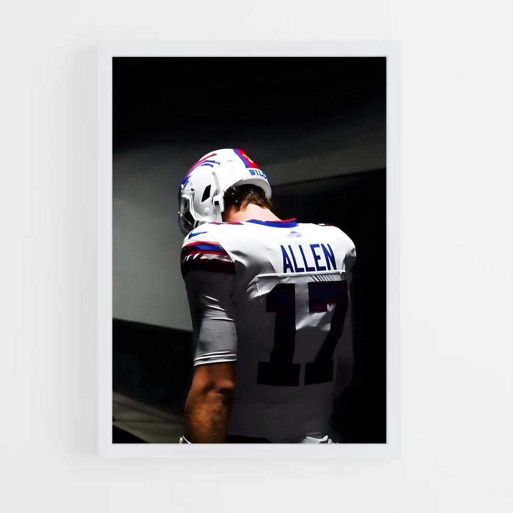 ap-josh allen-5 cadre Blanc
