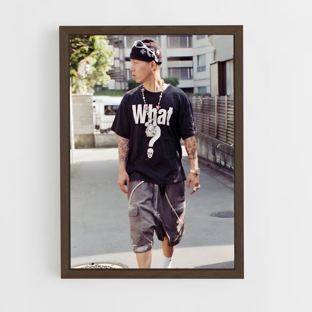 ap-jp the wavy-2 cadre Bois foncé