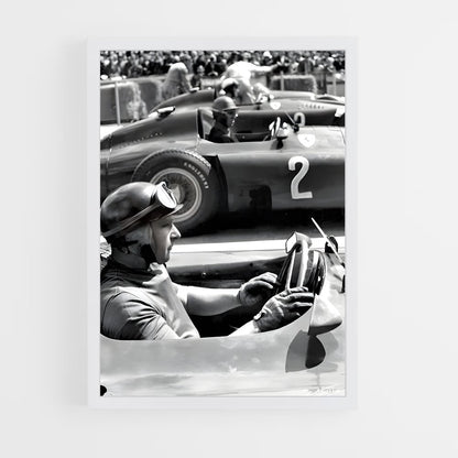 ap-juan manuel fangio-5 cadre Blanc