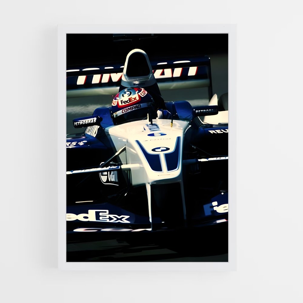 ap-juan pablo montoya-5 cadre Blanc