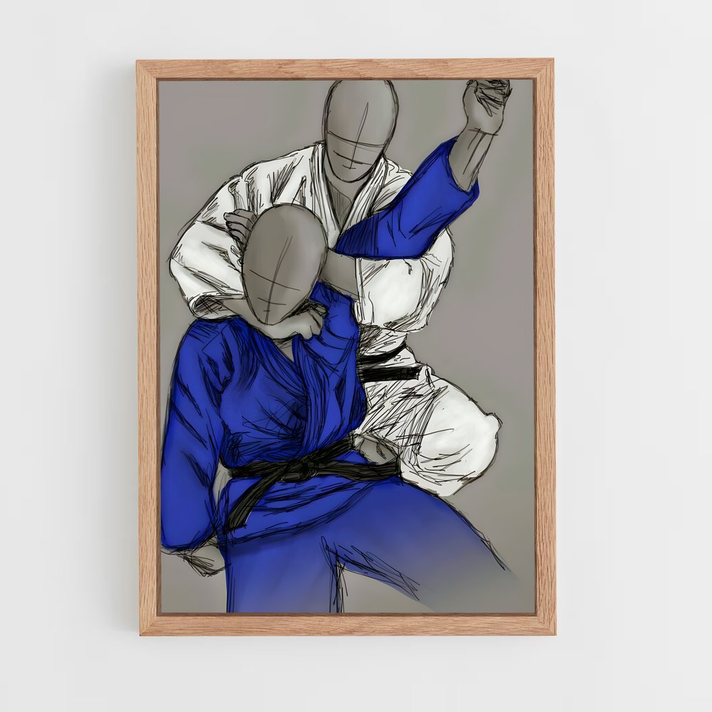 ap-judo-7 cadre Bois clair