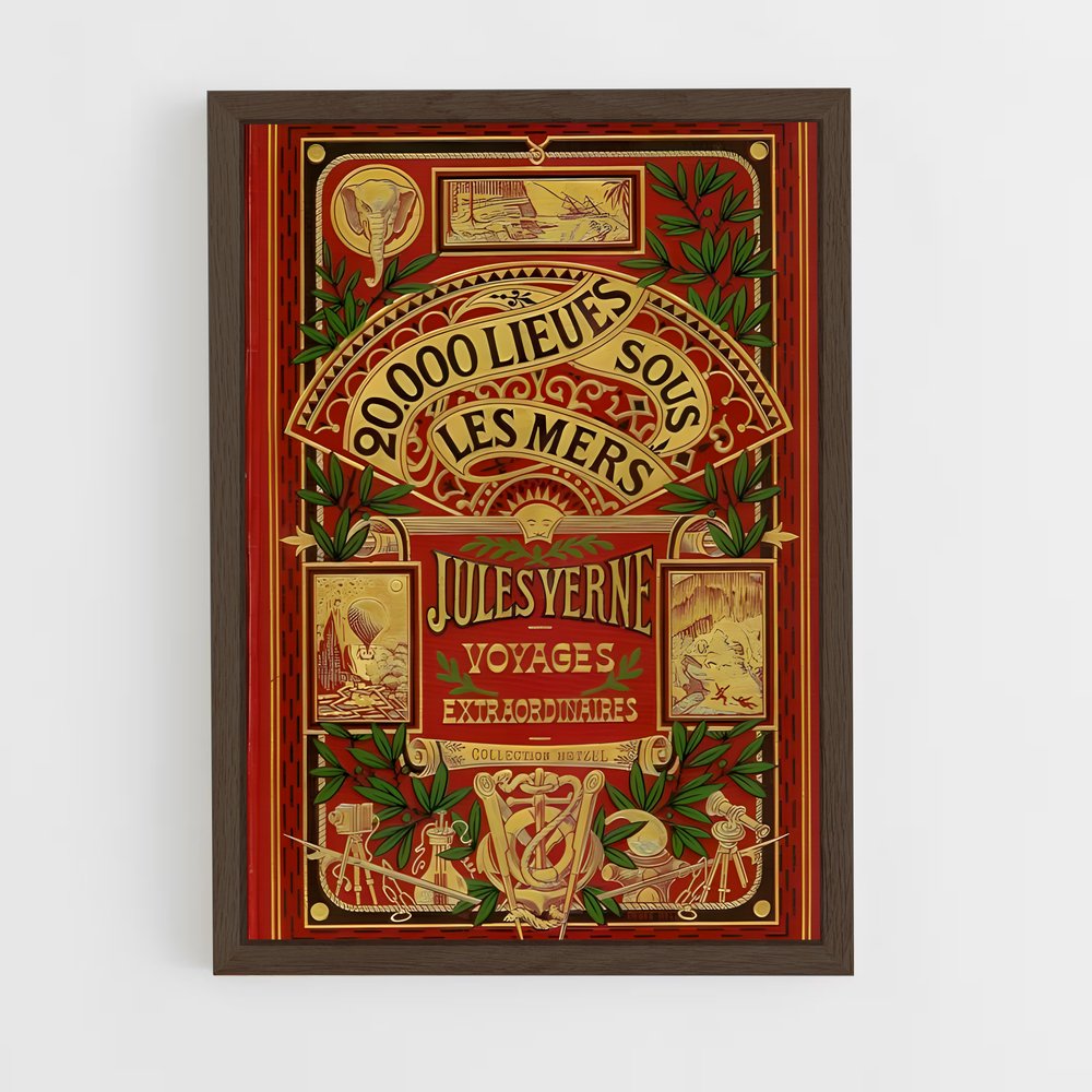 ap-jules verne-13 cadre Bois foncé