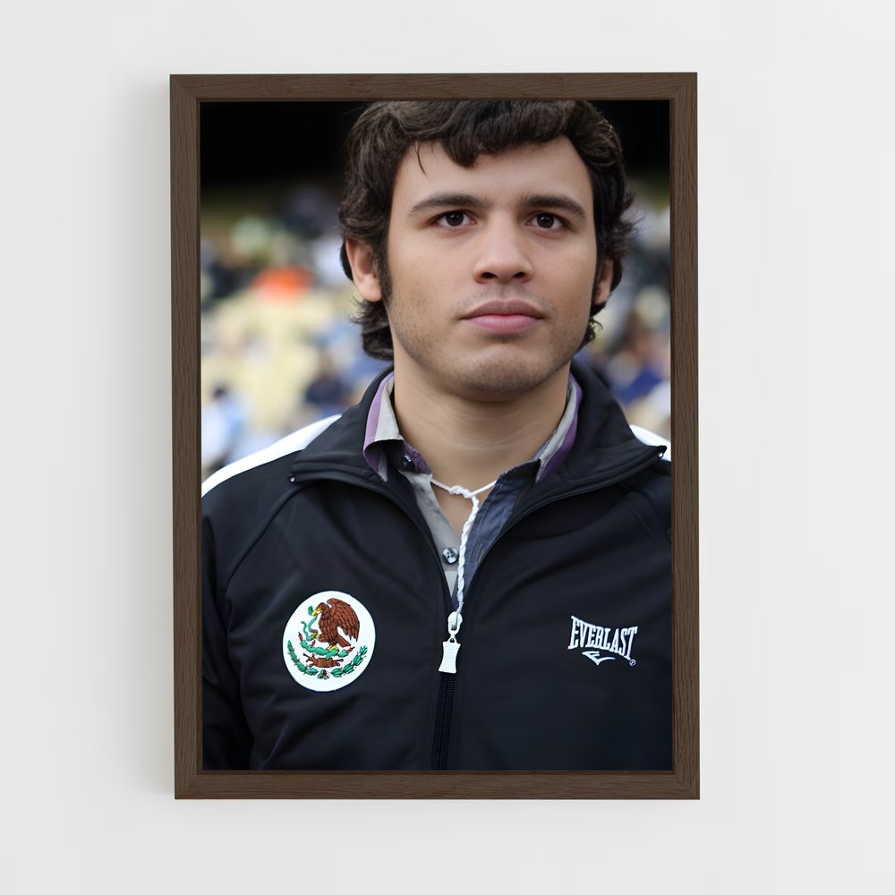 ap-julio cesar chavez jr-1 cadre Bois foncé